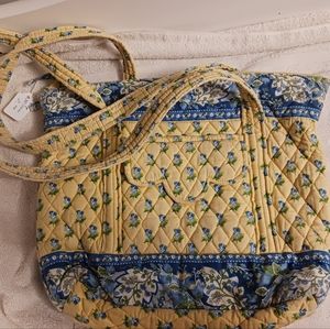 Vera Bradley Molly Katherine Yellow Blue Textile Bag